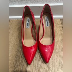 Steve Madden Red Patent Leather Heels